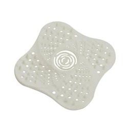 Silikonové bílé sítko do dřezu a umyvadla Intesi moderní 13,3 cm do kuchyně a koupelny