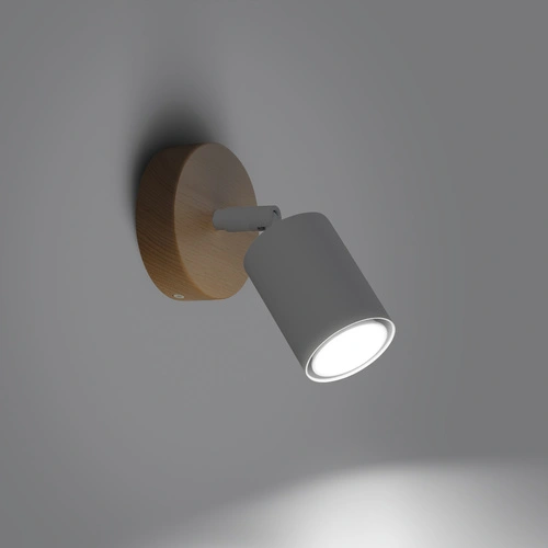 Nástěnné svítidlo VERDO bílé moderní kovové s nastavitelným světlem do obýváku a ložnice