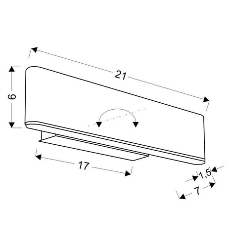 LED nástěnné svítidlo Nicoletta hnědé moderní nastavitelné do obýváku a ložnice 21 cm