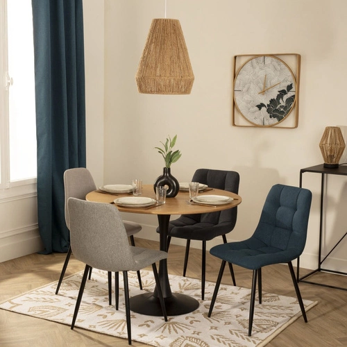 Stůl Simplet Skinny dub/černá 80 cm