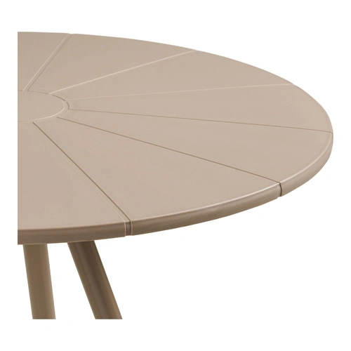 Stůl Barletta bistro kulatý taupe 70 cm na zahradu a terasu