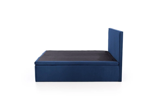 Čalouněná postel Renji 160x200 modrá s úložným prostorem moderní do ložnice