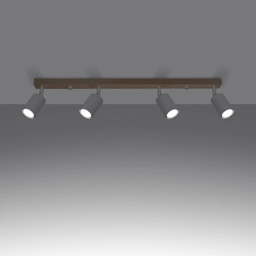 Stropní svítidlo bílé moderní VERDO 4 SOLLUX LIGHTING do obýváku a kuchyně kovové nastavitelné