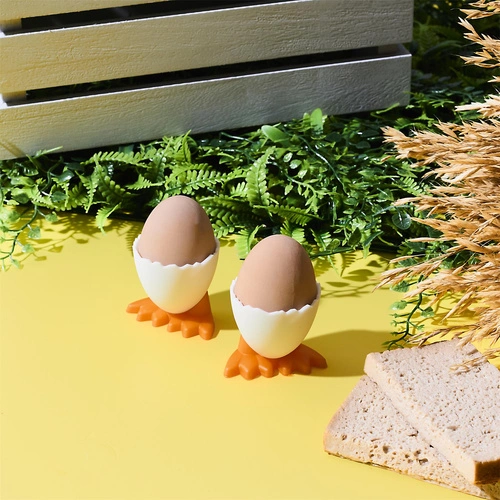 Intesi sada 2 dekorativních bílých stojánků na vajíčka na měkko