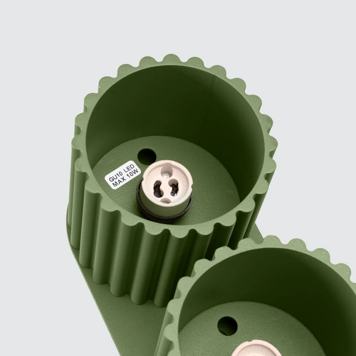 Moderní stropní svítidlo AURA 2 olivově zelené GU10 do obýváku a kuchyně