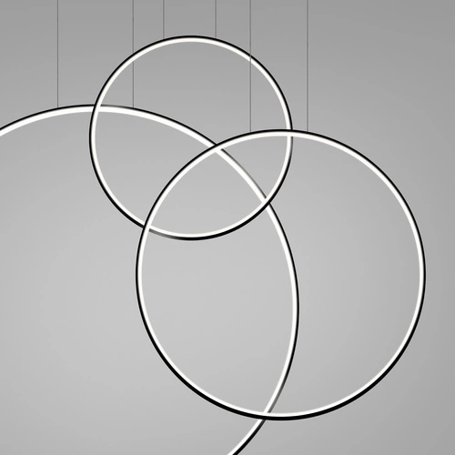 Moderní závěsné LED svítidlo RIO 3 černé do obývacího pokoje a jídelny 3bodové Thoro