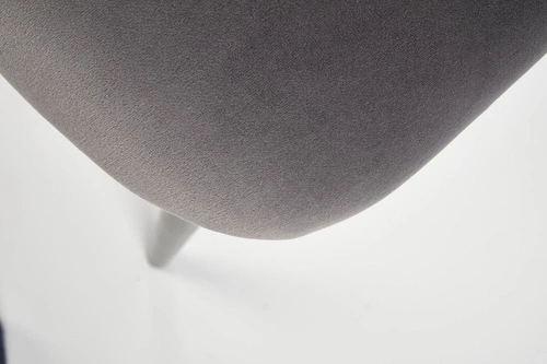 Jídelní židle čalouněná šedý velur Sophie Intesi moderní s opěrkou