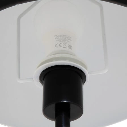 Moderní černá stojací lampa Savio 140 cm do obýváku a ložnice Atmosphera