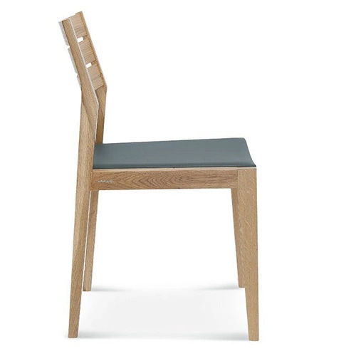 Jídelní čalouněná židle Fameg Lennox dubová moderní na míru kůže