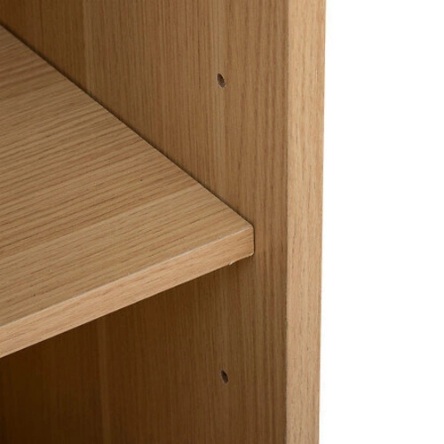 Úzká stojací koupelnová skříňka Tasso přírodní skandinávský styl se zásuvkou 33 cm 5five