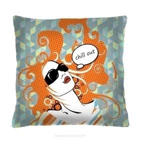 Dekorační sametový polštář CHILL OUT 40x40 cm antialergenní do obýváku Intesi