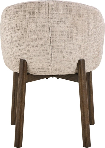 Čalouněná jídelní židle s područkami Darlene béžová skandinávský styl Actona