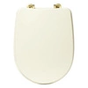 Duo béžové WC sedátko z duroplastu