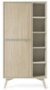 Šalvějová knihovna Wood přírodní