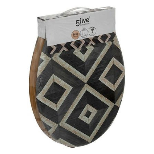 Canvas černé duroplastové WC sedátko do koupelny