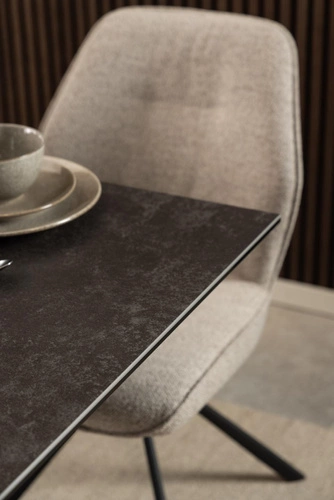 Moderní keramický jídelní stůl Heaven 135x80 cm černý do jídelny a obýváku Actona