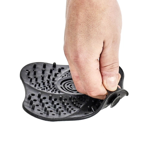 Intesi silikonové sítko do dřezu a umyvadla černé moderní 13,3 cm do kuchyně a koupelny