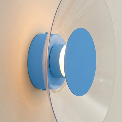 Nástěnné LED svítidlo ASTRO světle modré moderní do obývacího pokoje