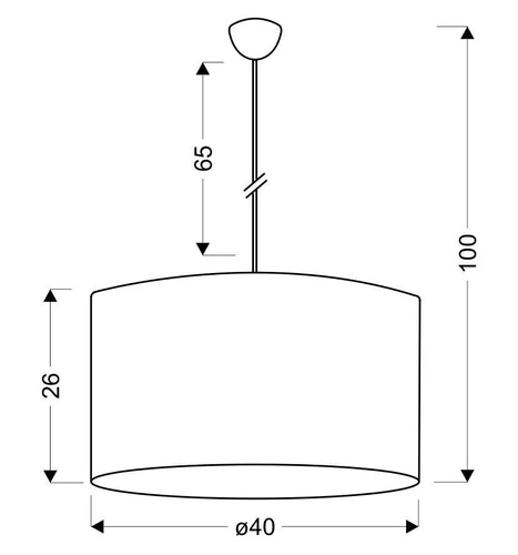 Moderní závěsné svítidlo Simona 2 černé 3bodové do obýváku a jídelny 40 cm