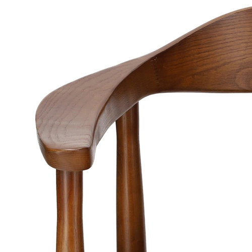 Dřevěná jídelní židle s područkami retro čalouněná eko kůží President D2.DESIGN