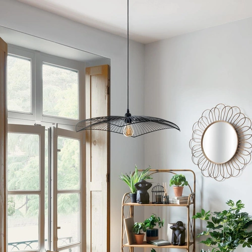 Závěsná lampa Cuzco černá 59cm
