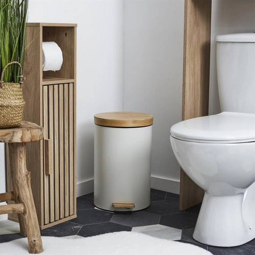 Sada 2 odpadkových košů bílá