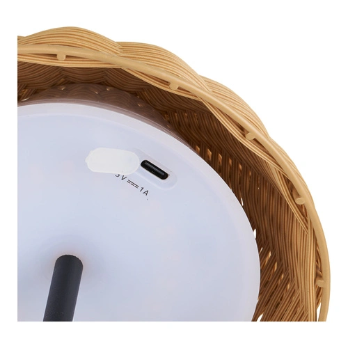 Noční LED lampička Wigan boho do ložnice a obýváku s USB portem