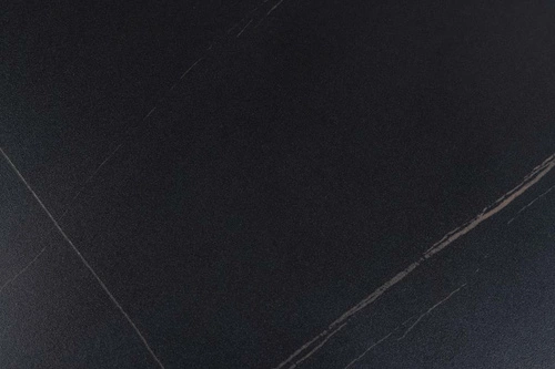 Barový kulatý stůl Malta 80 cm černý moderní keramická deska do kuchyně a jídelny Actona