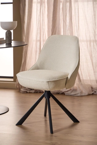 Otočná béžová čalouněná jídelní židle Carlton Actona