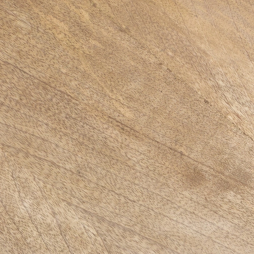 Sada 2 kulatých konferenčních stolků do obýváku loft mangové dřevo černá Atmosphera