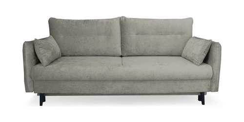 Rozkládací pohovka s úložným prostorem Totana šedohnědá skandinávský styl na spaní do obýváku