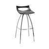 Barová stolička Diablito 80 cm antracitová moderní bez opěradla do kuchyně a k ostrůvku SCAB Design