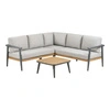 Rohová zahradní sedací souprava Comillas Corner hliníková s polštáři na terasu