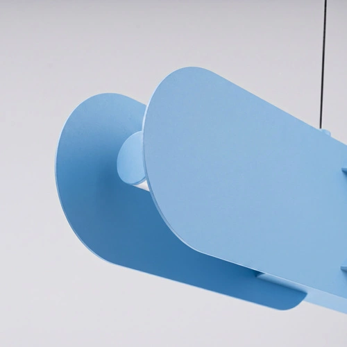 Závěsné LED svítidlo CHAIN 158 modré moderní do jídelny