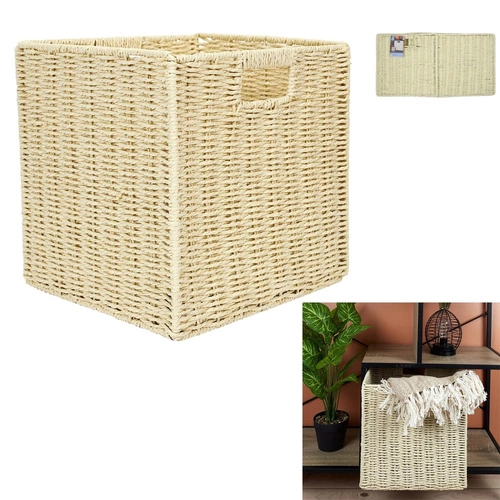 Pletený box/košík na knihovnu