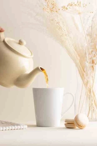 Price&Kensington krémová keramická konvice na čaj 1,1 l do kuchyně a obýváku