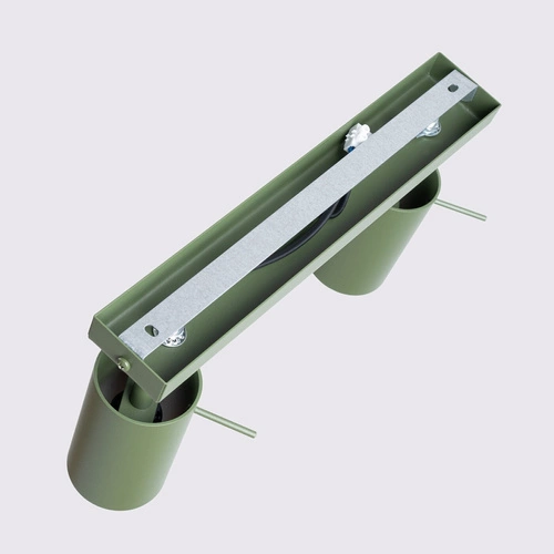 Moderní stropní svítidlo RING 2 olivově zelené ocelové do obýváku a ložnice SOLLUX