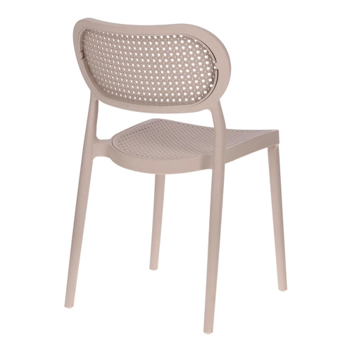 Zahradní židle Bilto taupe Intesi z polypropylenu, snadno čistitelná, stohovatelná boho