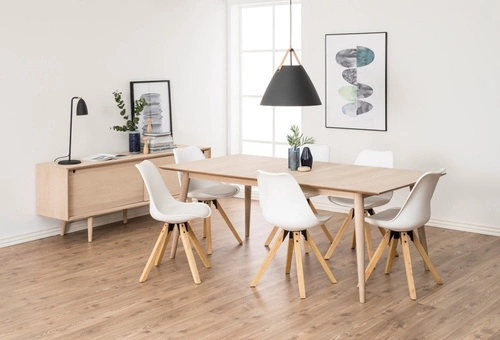 Jídelní rozkládací stůl Century Actona dub přírodní moderní dřevěná deska 200 cm
