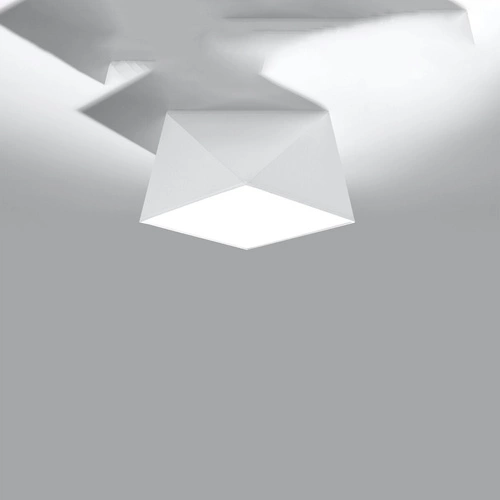 Stropní svítidlo HEXA 25 bílá moderní PVC do kuchyně, obýváku nebo ložnice Sollux