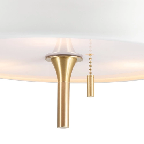 Závěsné svítidlo ARTDECO bílo-zlaté 35 cm moderní do obýváku a nad stůl