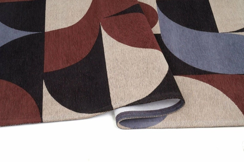 Moderní koberec do obýváku Deco Blue Copper 200x300 glamour snadno čistitelný protiskluzový