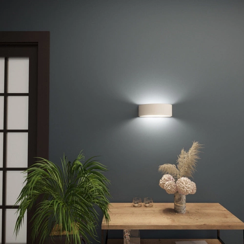 Moderní bílá keramická nástěnná lampa ATENA 30 do obýváku a ložnice SOLLUX LIGHTING