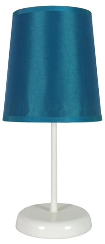 Noční lampička Gala modrá moderní s látkovým stínidlem do ložnice a obýváku CANDELLUX