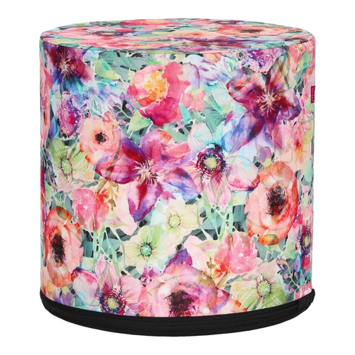 Zahradní kulatý puf Graza Intesi multicolor voděodolný moderní na zahradu a terasu