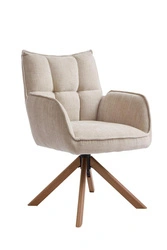 Jídelní čalouněná otočná židle Marilla s područkami