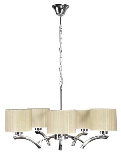 Závěsná lampa Draga 5x60W E27 krémová