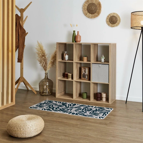 Koberec Arlla zelený 50x120 moderní do obýváku snadno čistitelný pratelný v pračce Intesi