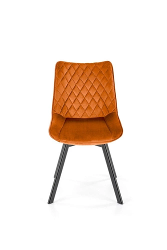 Otočná jídelní židle Veroniq Intesi sametová čalouněná skořicová moderní