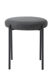 Čalouněný sametový taburet Pulto tmavě šedý do kuchyně a jídelny moderní